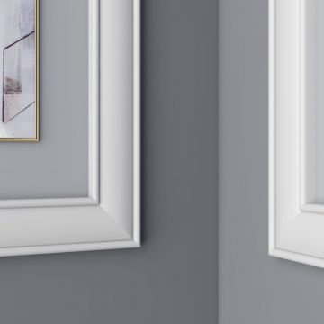 Молдинг ЛДФ меловой Ultrawood (Ультравуд) 2440х30х9 мм, U 0006 2.44