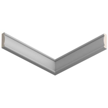 Молдинг ЛДФ меловой Ultrawood (Ультравуд) 2440х30х9 мм, U 0006 2.44