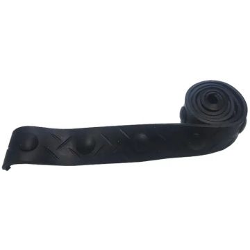 Ремень-имитация полосы кованного металла Т полиуретановая Уникс (Uniks) Черный OID-6554