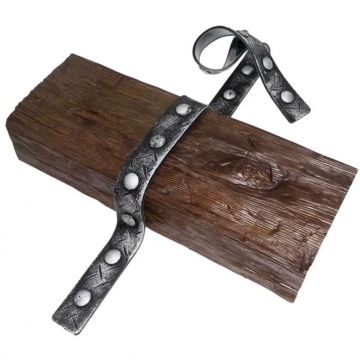 Ремень-имитация полосы кованного металла Т полиуретановая Уникс (Uniks) Серебро OID-6531