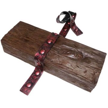 Ремень-имитация полосы кованного металла Т полиуретановая Уникс (Uniks) Гранат OID-6528