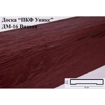 Декоративная доска полиуретановая Уникс (Uniks) Модерн ДМ16 Вишня 2000х160х25 мм OID-6983