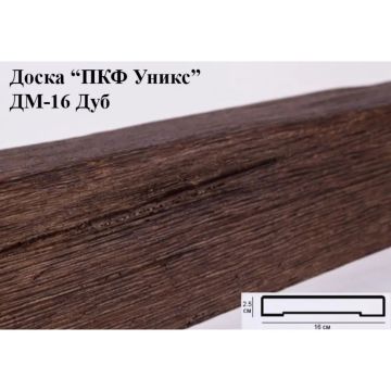 Декоративная доска полиуретановая Уникс (Uniks) Модерн ДМ16 Дуб 2000х160х25 мм OID-6983