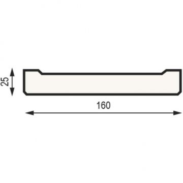 Декоративная доска полиуретановая Уникс (Uniks) Модерн ДМ16 Темная олива 2000х160х25 мм OID-6983