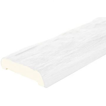 Декоративная доска полиуретановая Уникс (Uniks) Классик Д12 Белый 2000х120х25 мм OID-6982