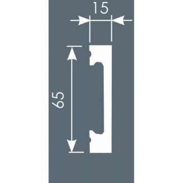 Плинтус Cosca Decor (Коска) PX050, 65х15, 2000 мм, Экополимер