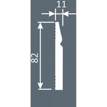 Плинтус Cosca Decor (Коска) PX031, 82х11, 2000 мм, Экополимер