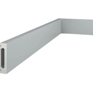 Плинтус Cosca Decor (Коска) PX050-038, 65х15, 2000 мм, Экополимер серый SoftTouch