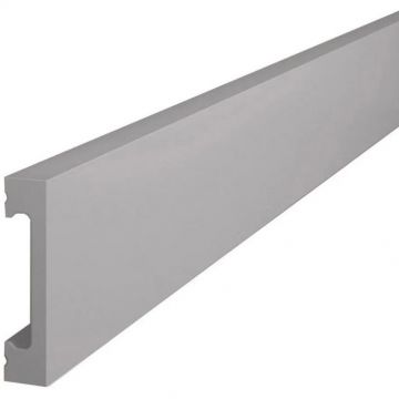 Плинтус Cosca Decor (Коска) PX050-039, 65х15, 2000 мм, Экополимер пыльно-серый SoftTouch