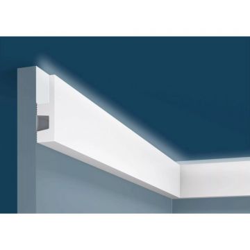 Плинтус под подсветку Cosca Decor (Коска) PX051, 60х19, 2000 мм, Экополимер