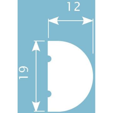 Молдинг Cosca Decor (Коска) MX012, 19х12, 2000 мм, Экополимер