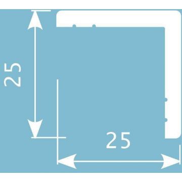 Угол Cosca Decor (Коска) AX001, 25х25, 2000 мм, Экополимер