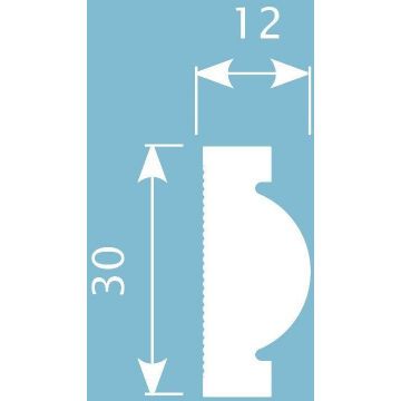 Молдинг Cosca Decor (Коска) MX042, 30х12, 2000 мм, Экополимер