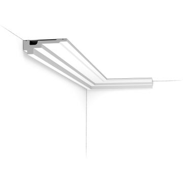 Потолочный карниз Orac Decor (Орак Декор) C355, 110х35, 2000 мм, Полиуретан