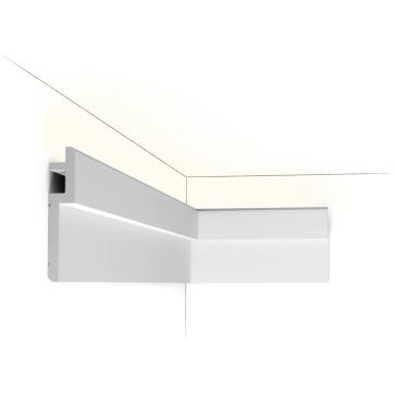 Классический потолочный карниз Orac Decor (Орак Декор) C395, 155х31, 2000 мм, Полиуретан