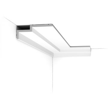 Потолочный карниз Orac Decor (Орак Декор) C391 Steps, 160х60, 2000 мм, Полиуретан