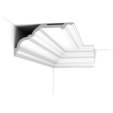 Потолочный карниз Orac Decor (Орак Декор) C340, 256х135, 2000 мм, Полиуретан