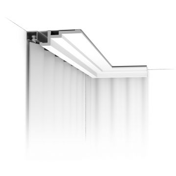 Потолочный карниз Orac Decor (Орак Декор) CX196, 113х40, 2000 мм, Дюрополимер