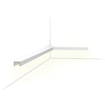 Профиль для скрытого освещения Orac Decor (Орак Декор) CX190 U-Profile (U-Профиль), для нижней подсветки 30х20, 2000 мм, Дюрополимер