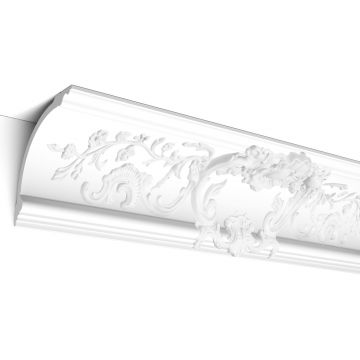 Потолочный карниз Orac Decor (Орак Декор) C338A Barock, 182х182, 2000 мм, Полиуретан