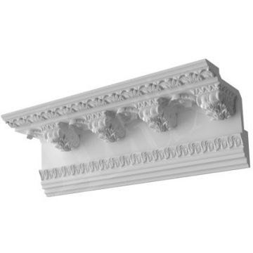 Карниз формовой Прима Лепнина (Prima Lepnina) КФ118, 1000х250х250 мм