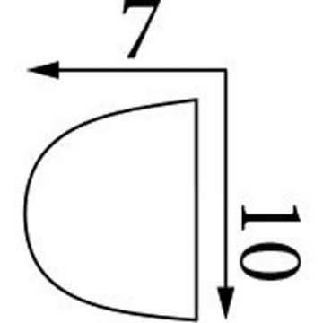 Молдинг тяговый Прима Лепнина (Prima Lepnina) Т15, 500х7х10 мм