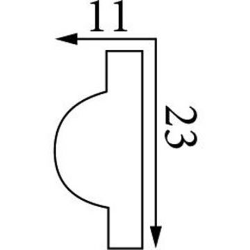 Молдинг тяговый Прима Лепнина (Prima Lepnina) Т36, 700х11х23 мм