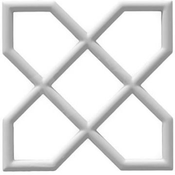 Настенная плитка Прима Лепнина (Prima Lepnina) 3D плитка 14, 113х12х113 мм