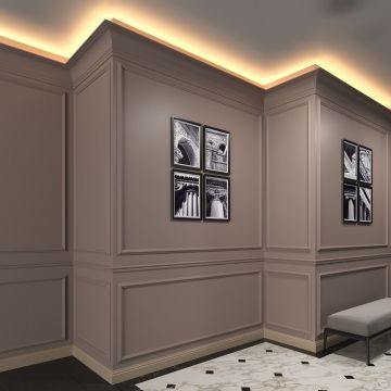 Плинтус ударопрочный R-Line (Р-Лайн) 99x14x2000 мм R1-09914