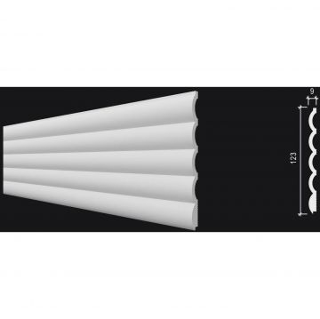 Панель ударопрочная R-Line (Р-Лайн) дюрополимер 123x9x2900 мм R3-210