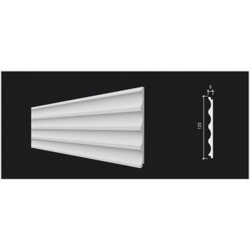 Панель ударопрочная R-Line (Р-Лайн) дюрополимер 120x9x2900 мм R3-202