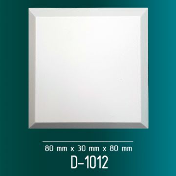 Дверной декор Оптимал декор (Optimal decor) D-1012 83х30х83 мм Белый