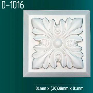 Дверной декор Оптимал декор (Optimal decor) D-1016 81х38х81 мм Белый