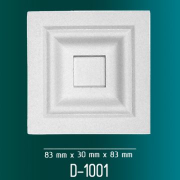 Дверной декор Оптимал декор (Optimal decor) D-1001 83х30х80 мм Белый