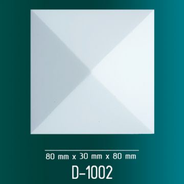 Дверной декор Оптимал декор (Optimal decor) D-1002 80х30х80 мм Белый
