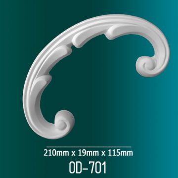 Орнамент Оптимал декор (Optimal decor) OD-701 201х20х115 мм Белый