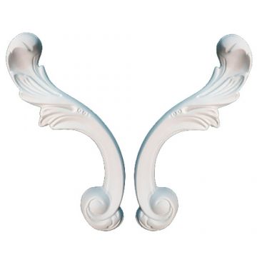Орнамент Оптимал декор (Optimal decor) OD-705-L/R 250х22х140 мм Белый