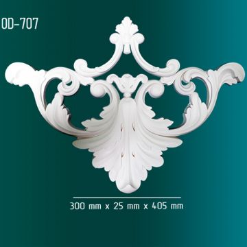 Орнамент Оптимал декор (Optimal decor) OD-707 300х25х405 мм Белый