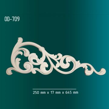 Орнамент Оптимал декор (Optimal decor) OD-709 250х17х645 мм Белый