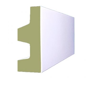 Карниз Оптимал декор (Optimal decor) К 1103 60х22х2200 мм Белый