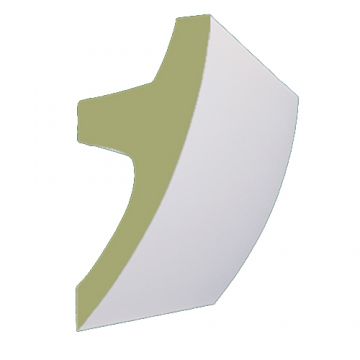 Карниз Оптимал декор (Optimal decor) К 1104 73х32х2200 мм Белый