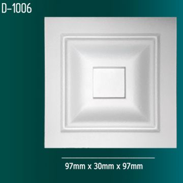 Дверной декор Оптимал декор (Optimal decor) D-1006 97х30х97 мм Белый