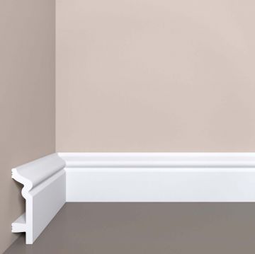 Плинтус напольный Bello Deco (Белло Деко) XPS BD П2 2000х22х80 мм, Белый 00-00106447