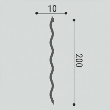 Декоративная стеновая панель Bello Deco (Белло Деко) XPS BD СП 01/2 2000х200х10 мм, 00-00105051