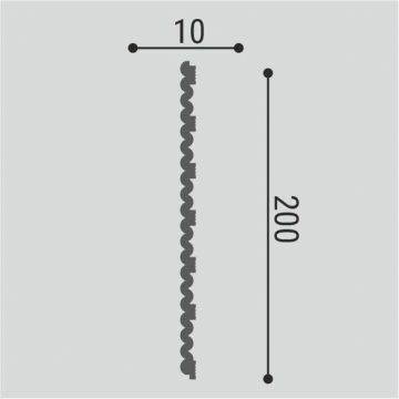 Декоративная стеновая панель Bello Deco (Белло Деко) XPS BD СП 08/2.6 2600х200х10 мм, 00-00106011