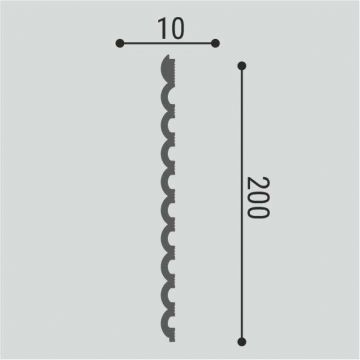 Декоративная стеновая панель Bello Deco (Белло Деко) XPS BD СП 09/2 2000х200х10 мм, 00-00107349