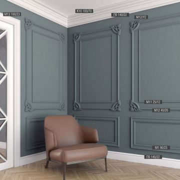 Декоративный угол к молдингу Bello Deco (Белло Деко) PS М12У2 225х225 мм, 00-00104777