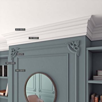 Декоративный угол к молдингу Bello Deco (Белло Деко) PS М12У2 225х225 мм, 00-00104777