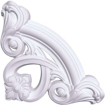 Декоративный угол к молдингу накладной Bello Deco (Белло Деко) PS М12У4 191х191 мм, КА-00000802