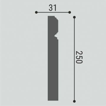 База декоративная Bello Deco (Белло Деко) Б1 250х83х31 мм, 00-00107420